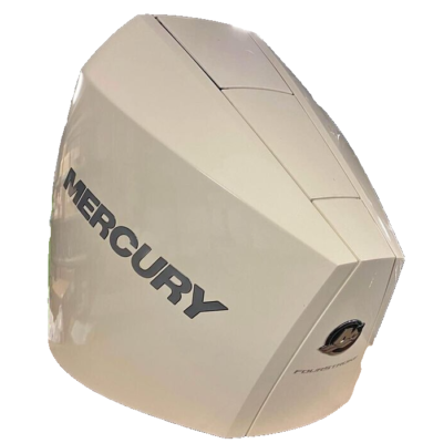 Mercury Verado 300 HP Top Cowl Pearl Fusion White Side Mercury Verado 300 HP Top Cowl Pearl Fusion White Side