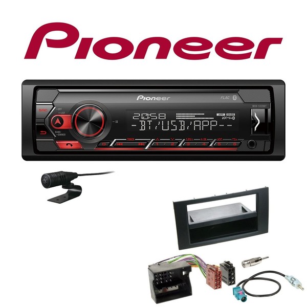 Pioneer 1-DIN Bluetooth Autoradio Android USB FüR Ford Focus II Anthrazit-image