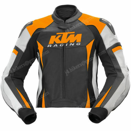 Veste en cuir KTM blouson de moto pour homme motard taille 58 noir