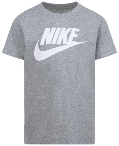 Kids 4-7 Nike Futura Logo T-shirt Color: Dk Grey Heather Size: 5 - Picture 2 of 3