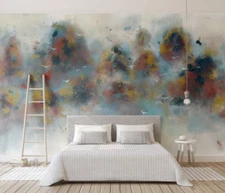 3D Abstract Mountain Self-adhesive Removeable Wallpaper Wall Mural Sticker 91