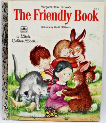 The Friendly Book (Things I Like) Vtg Little Golden Book 1982 Rhymes Letter P