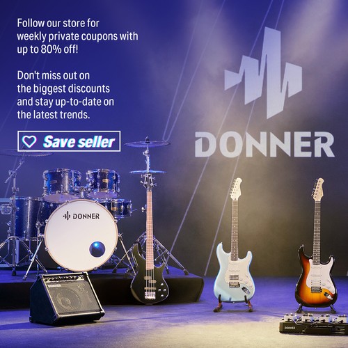 Donner Cyclops 5W Electric Guitar Amplifier + Mod Delay Reverb Effect 3.5mm Port - Picture 10 of 10