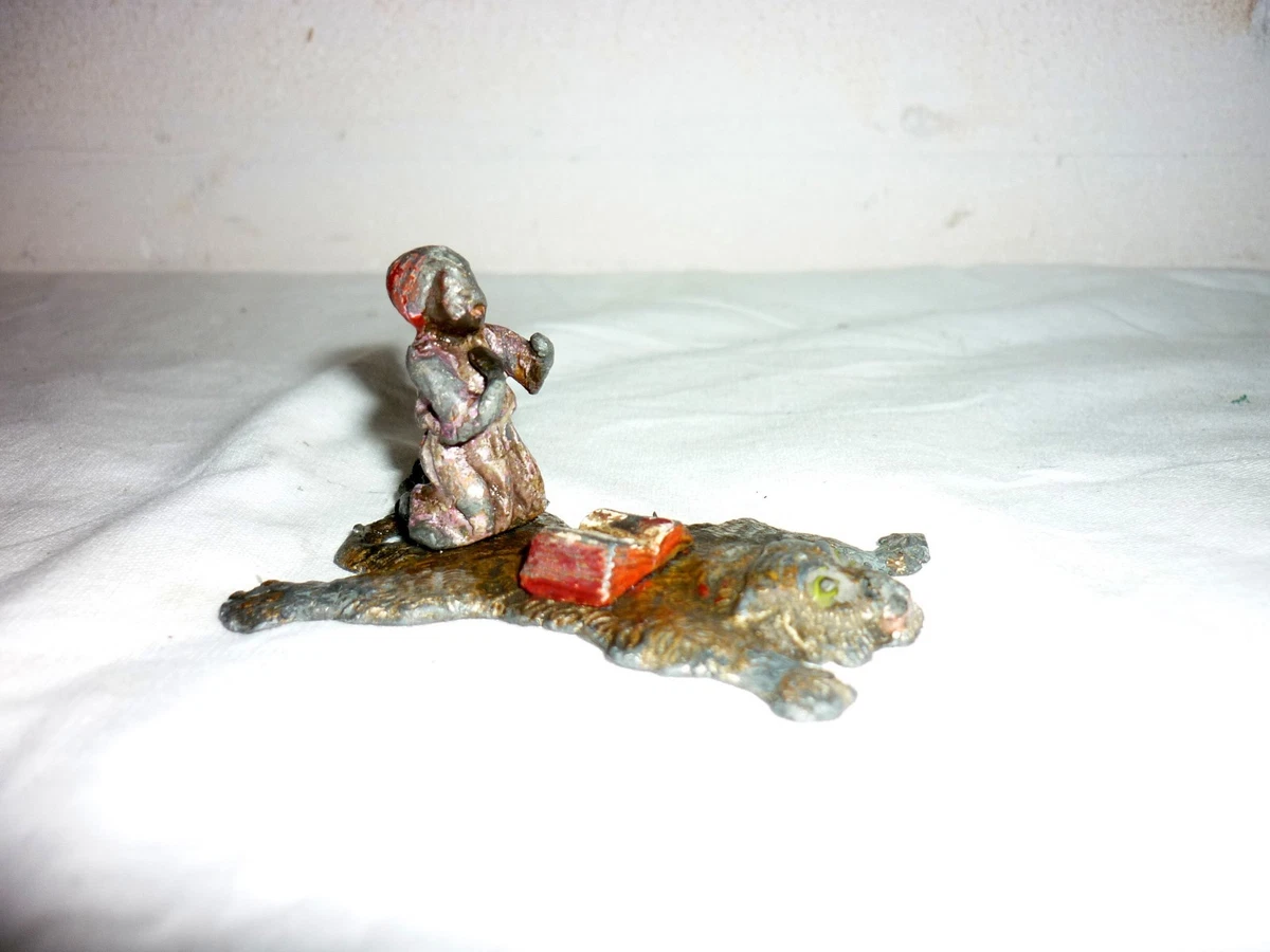 Heyde Figurine En Plomb Peint XIXe – Bédoin Et Son âne (Allemagne)