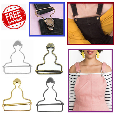 2-10 Stck. Latzhose Schnalle Clips Verschluss Hosenträger zum Selbermachen Handwerk Overall Kleider