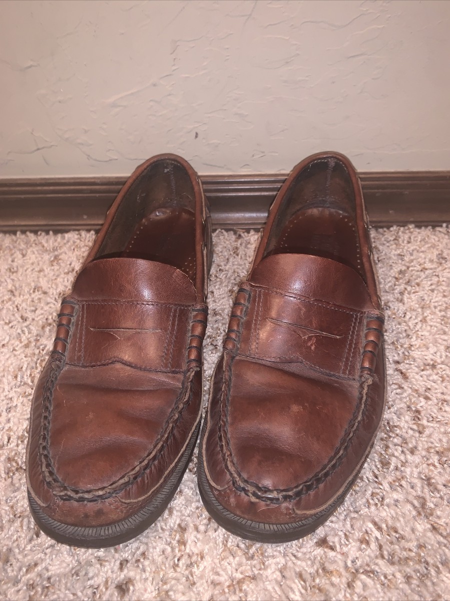 Sebago Docksides Penny Loafers Mens Size 9M Brown Leather  display picture 2