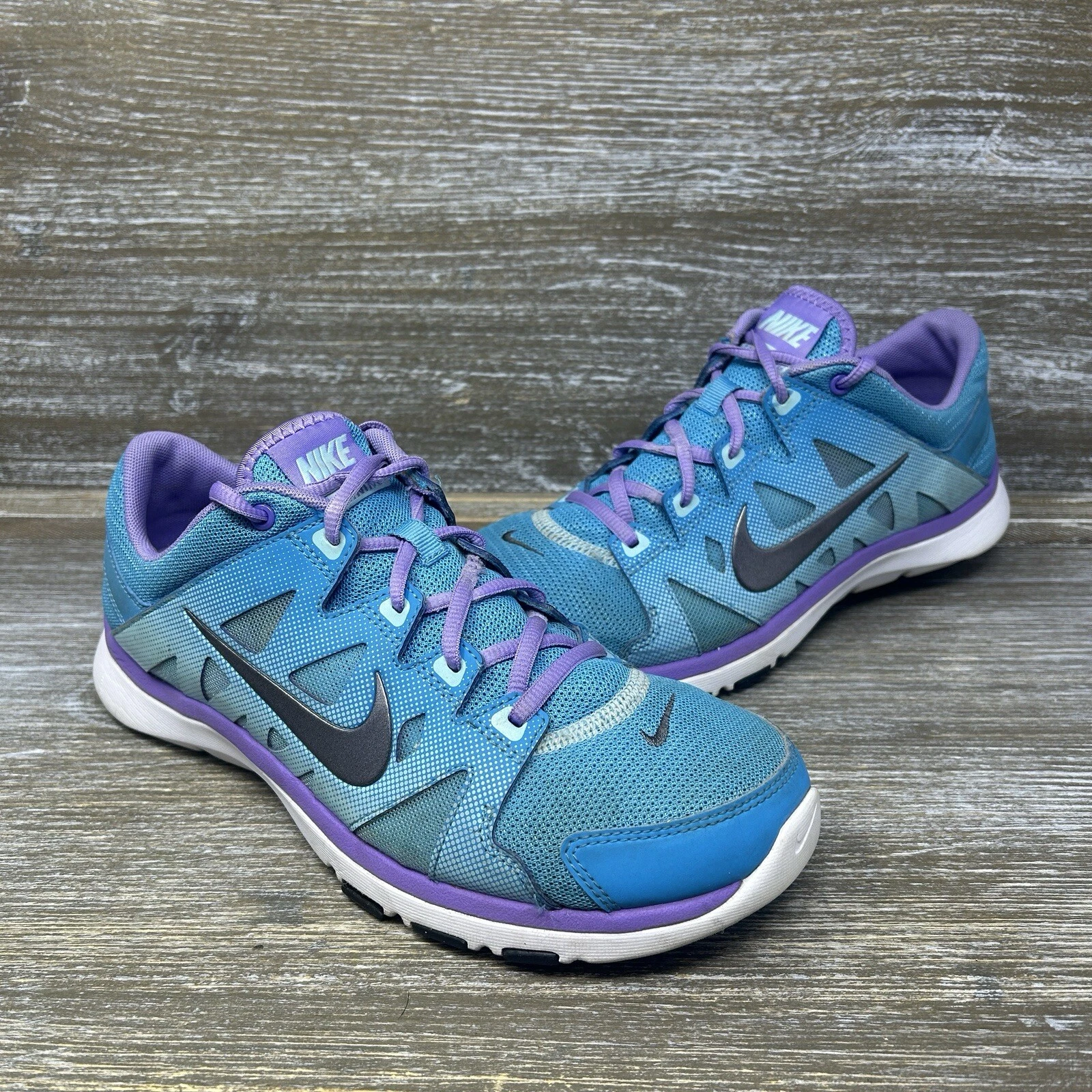 Chaussures de course athlétique Nike Flex Supreme TR 2 bleu violet femme pointure 8