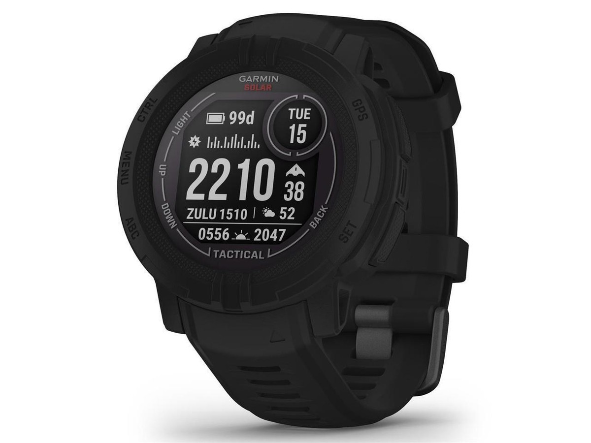 Garmin Instinct 2 Solar Tactical Edition GPS Watch - Black