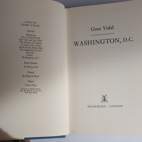 Gore Vidal Washington D C Hardcover 1967 1st edition - Picture 5 of 6