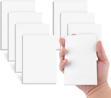 Note Pads 3x5 In, 8 Pack Blank Notepad, White Scratch Pads for Writing, 50 Sh...