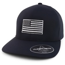 XXL USA American Flag Embroidered Sweat Free Flex Fitted Baseball Cap- FREESHIP