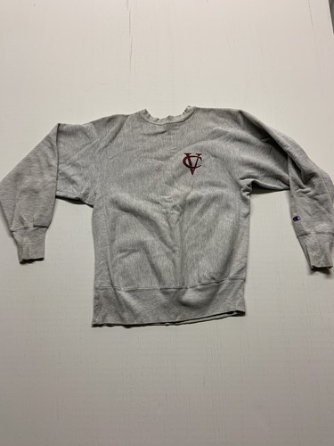 Vintage VASSAR COLLEGE reverse weave Heather Grey