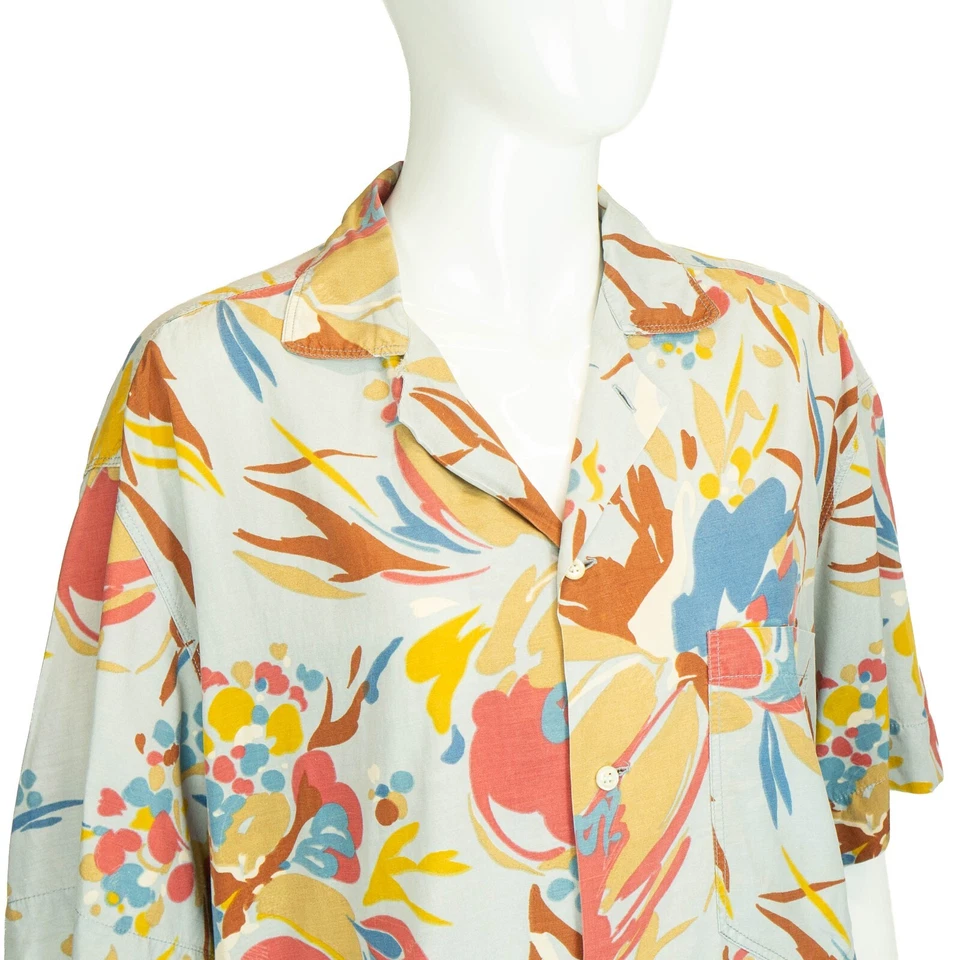 Camisa BURBERRY Floral Manga Corta Vintage Años 80 Foto 2 de 4