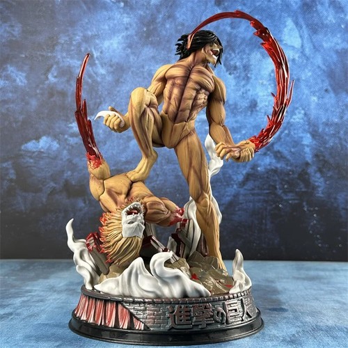 Nuovo Attack On Titan Anime Figure The Comored Figure 29 cm Titan Eren Jager - Foto 11 di 24
