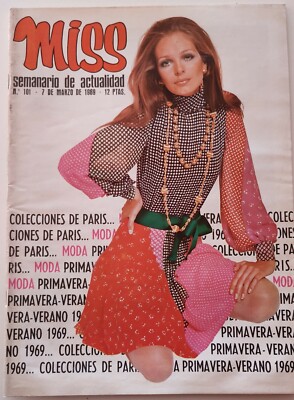 Revista MISS nº 101 Audrey Hepburn Eurovision Salome Raphael Dior Courreges Yves