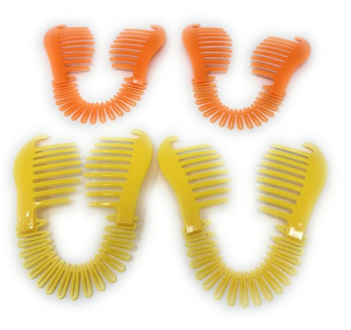 4 Pcs Interlocking Banana Combs Stretch Flexible Hair Combs Clips Flexible. - Picture 4 of 4