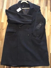 Mynt 1792 Double Breasted Charcoal Plaid Jacket Plus 4X Pockets Lined New Tags