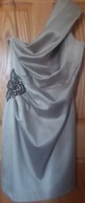 Eliza J. New York Women's Dress Rhinestone One Shoulder Evening Party 
