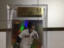 2015 bowman best BASEBALL andrew benintendi RC Refractor BGS 9.5 GEM MINT