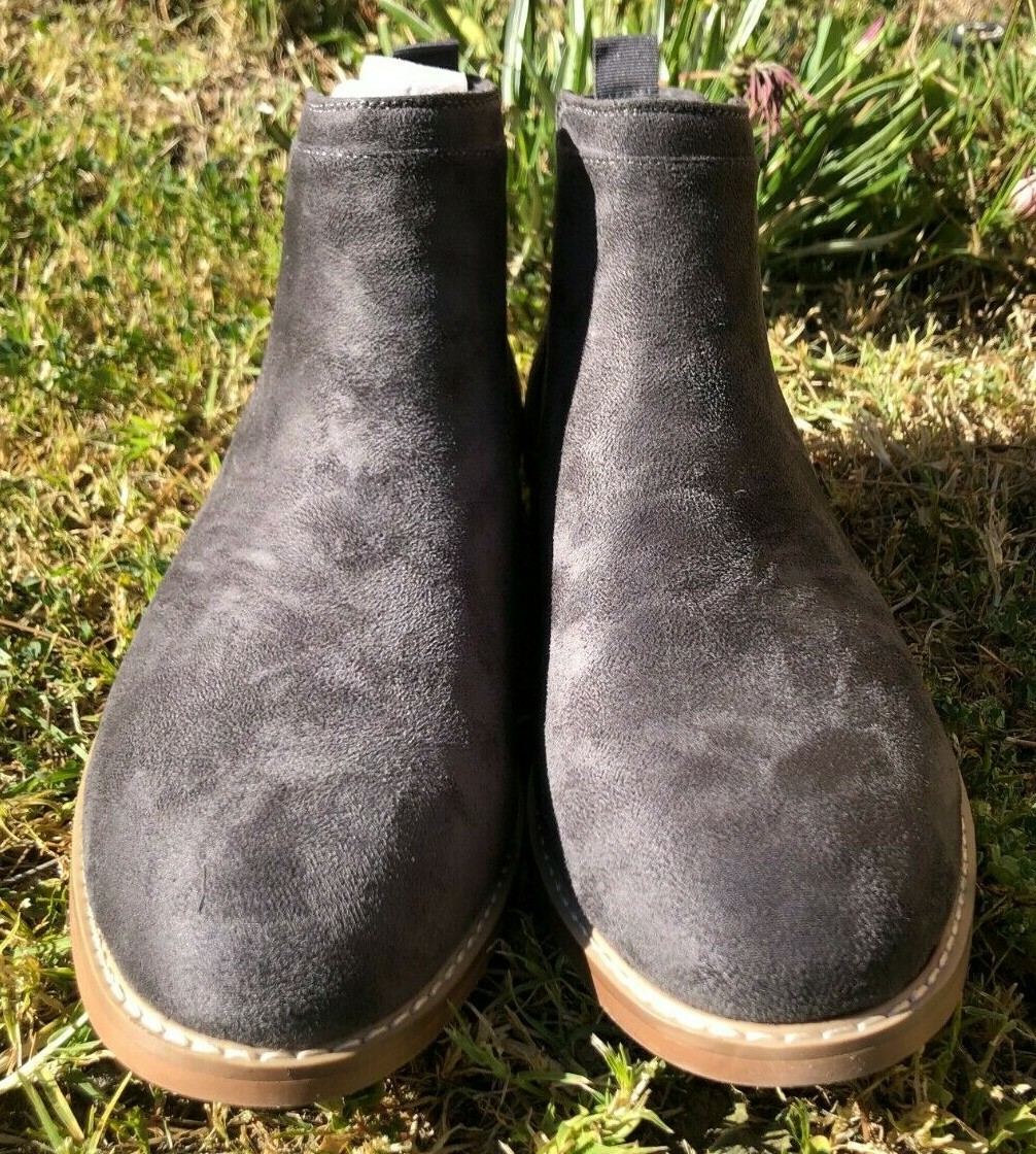 Vance Co Marshall Faux Suede Chelsea Boots Gray Mens Sz 8.5  display picture 3