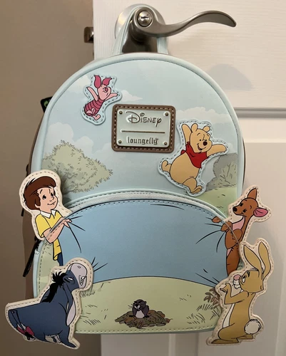 Loungefly Disney Winnie The Pooh 95th Anniversary Celebration Toss Mini Backpack