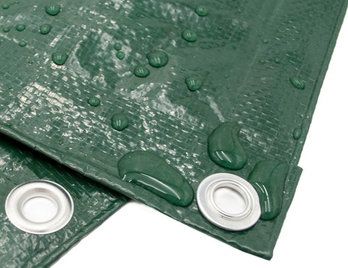 6x8 Green Tarp Wasserdicht Bootsplanen Holz Abdeckung Camping Zelt Beschattung Ausrüstung - Bild 5 von 5