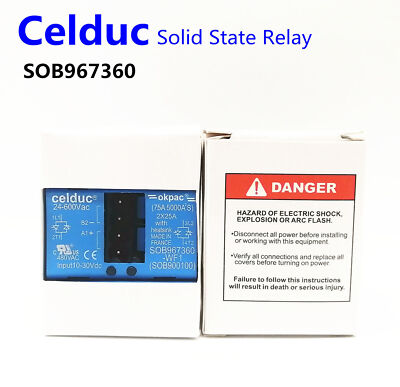 Celduc Solid State Relay SOB967360 -WF1(SOB900100) 2*25A