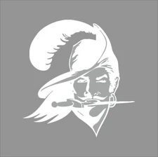 Tampa Bay Buccaneers #8 NFL Team Logo 1 Color Vinyl Decal Sticker Window Wall