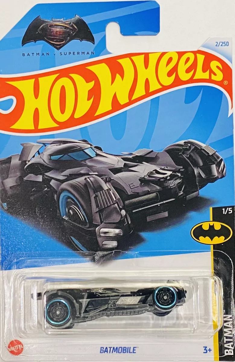 Hot Wheels Batman V Superman Batmobile Black Blue Window 2024 A Case