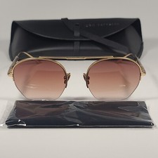 John Varvatos Mens V534 Half Rim Pilot Sungla...