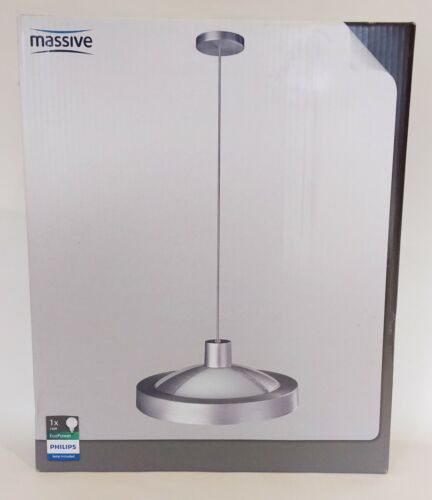 Lámpara de techo masiva Philips 405 mm Eco Power baja energía plateada entrega gratuita - Imagen 3 de 9