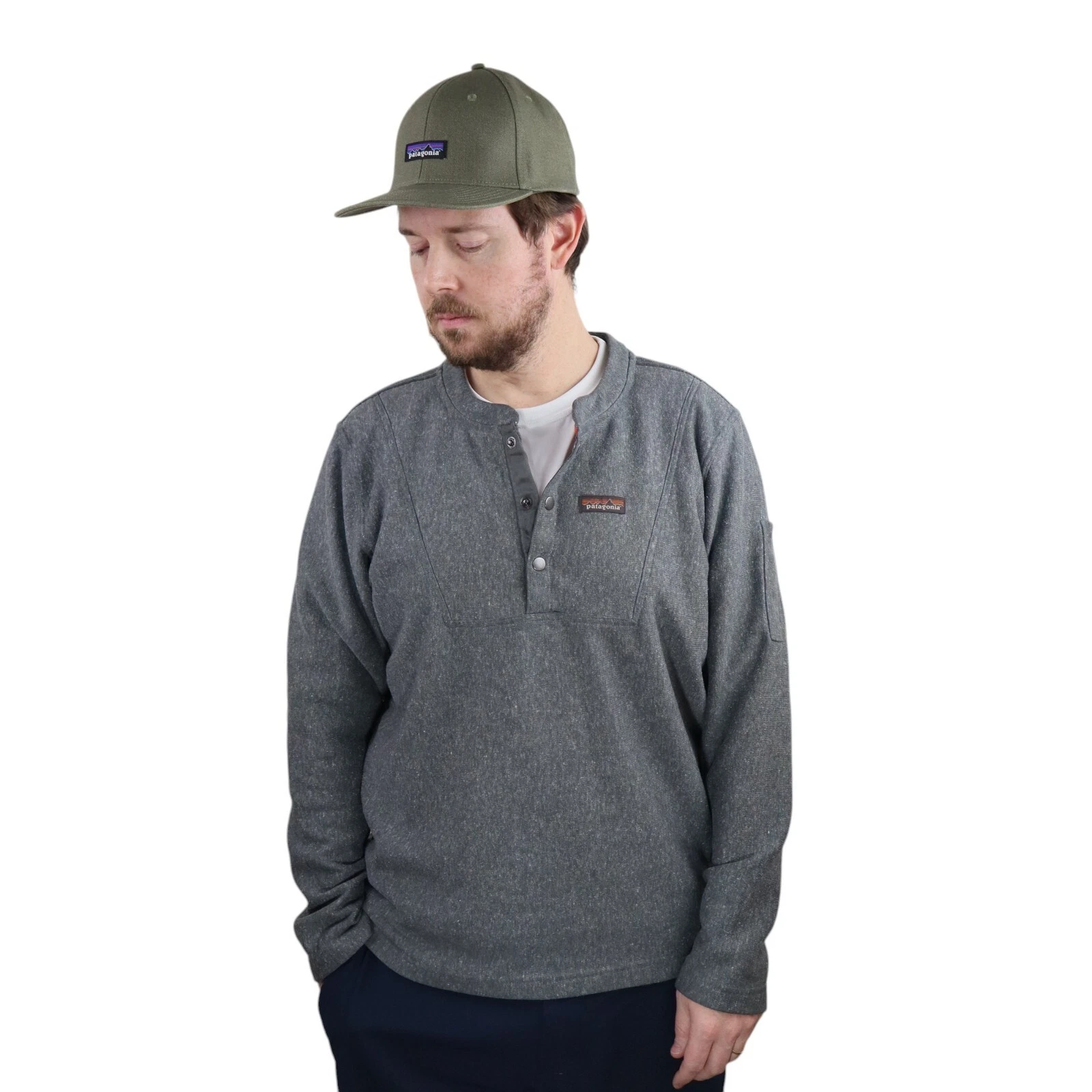 patagonia work snap-t pullover fleece spring sweatshirt jacket