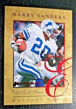 1997 Donruss Elite Promos #6 Barry Sanders Team:Detroit Lions Football RARE!!!!