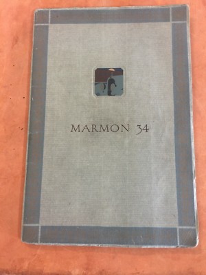 Antique Marmon 34 Car Brochure