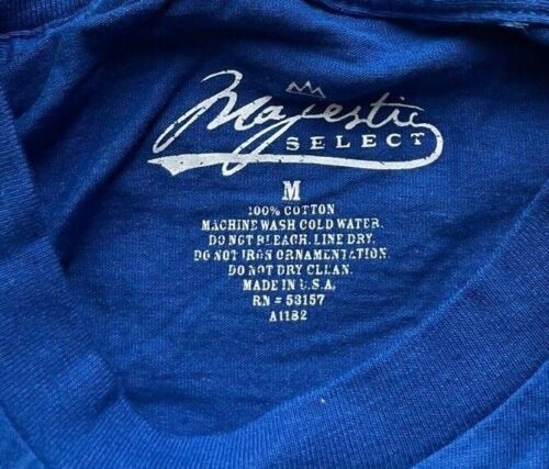 Camiseta azul oficial de los Chicago Cubs MLB con logotipo C, tallas medianas - Imagen 3 de 5