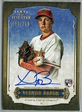 /150 Trevor Bauer DBacks Dodgers 2012 Five Star ON CARD AUTO Autograph RC Rookie