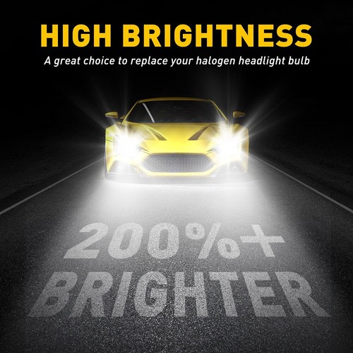 AUXITO 2X H1/H4/H7/H8/H13/9005/9006/9007 Headlight LED Bulbs Low High Beam 6500K - Picture 61 of 64