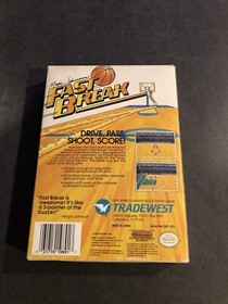 magic johnson fast break nes cib With Box Protector