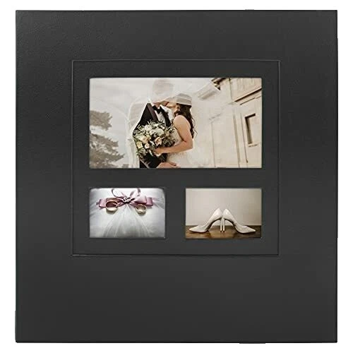 Boda álbumes de fotos Negro Autoadhesivo