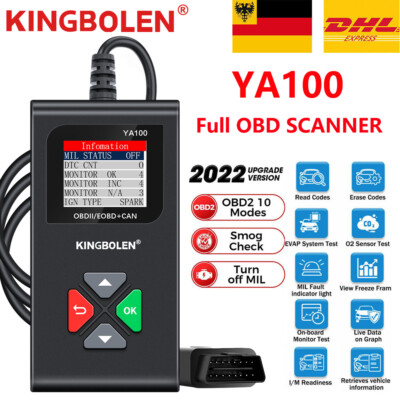 KFZ Profi Auto OBD2 Diagnosegerät Fehlerspeicher Auslesen Löschen Code Reader