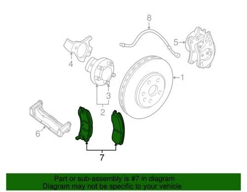 Genuine GM 2005-2013 Chevrolet Corvette Disc Brake Pad Set Clips Bolts 19152862 - Image 2 of 2