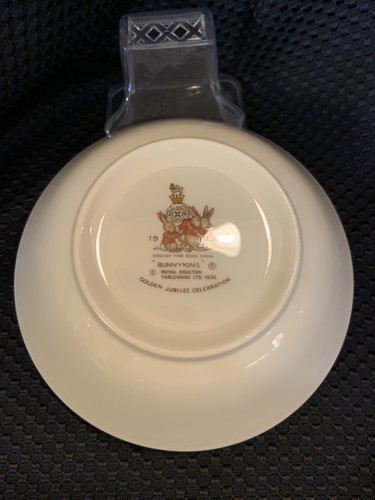 Royal Doulton Golden Jubilee Celebration 1984 Hasenteller, Schüssel, Tasse Set Neu - Bild 5 von 8