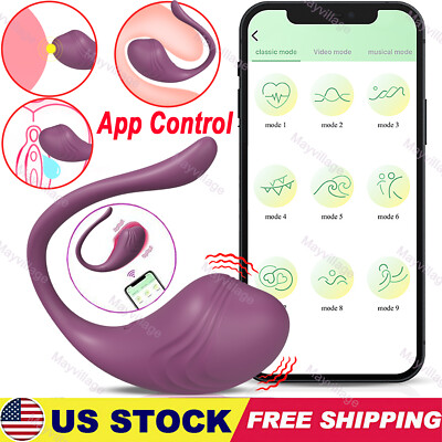 Wireless APP Remote Control Bullet Egg Vibrator G-Spot Dildo Sex Toys For  Women | eBay