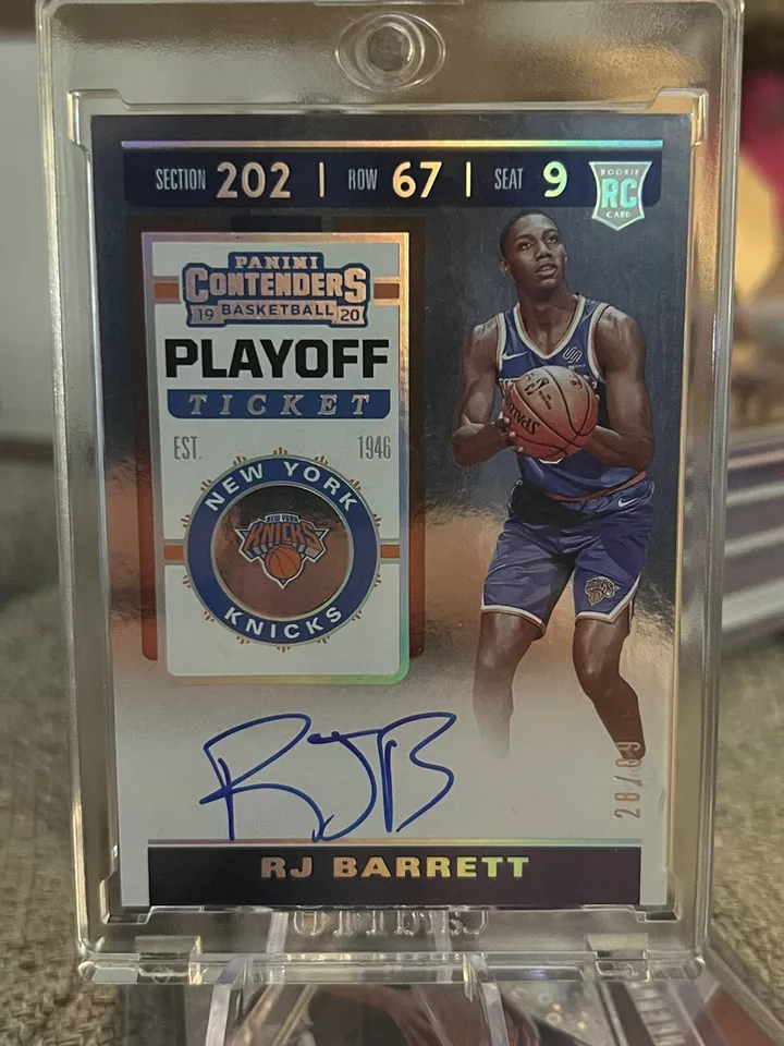 2019-20 Panini Contenders RJ Barrett Playoff Ticket Variation Rookie RC Auto /99