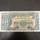 British Armed Forces - 10 Shillings - 2 ND Series UNC. - Top Quality! - S638