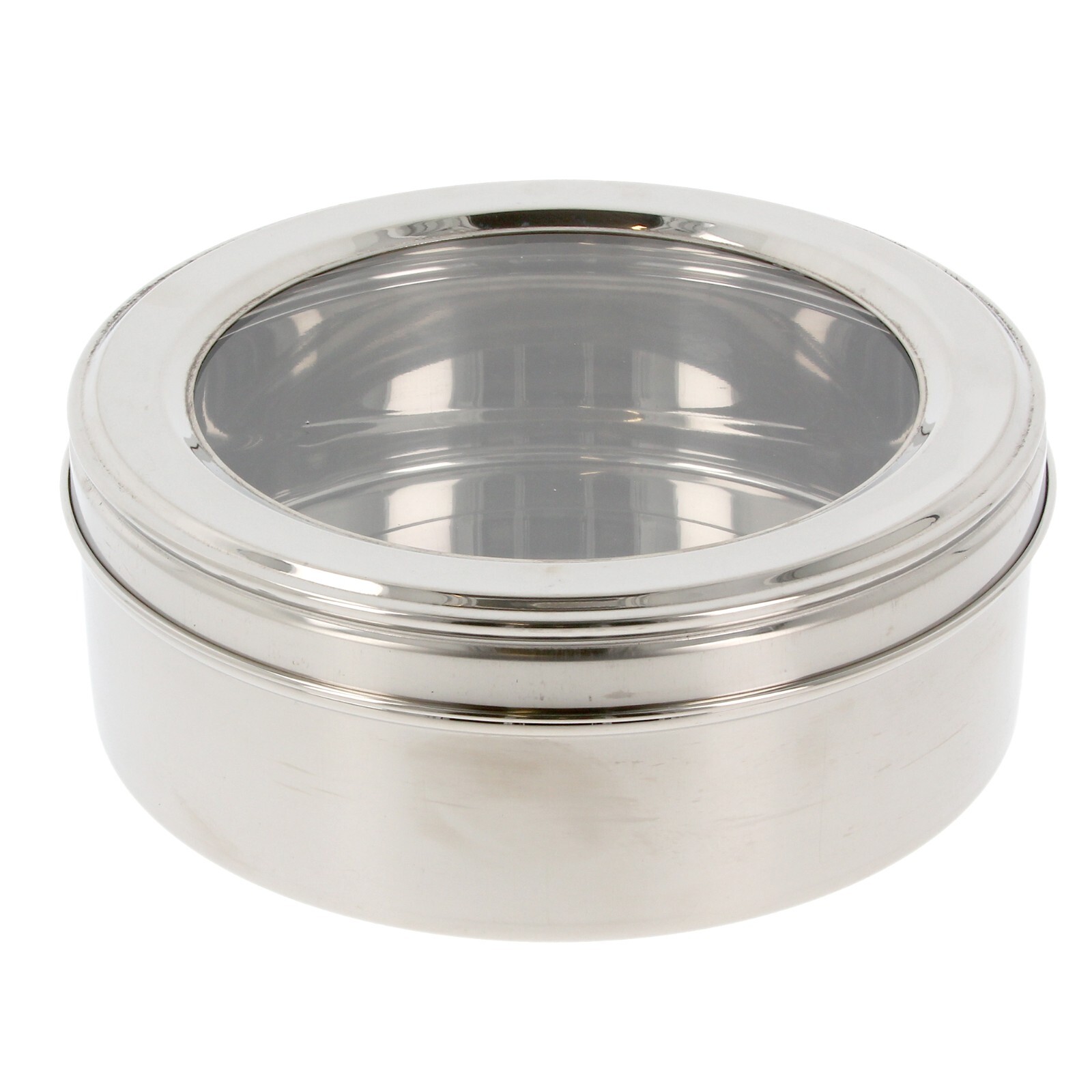 Cake Storage Tin Biscuit Cookie Stainless Steel Puri Dabba Canister