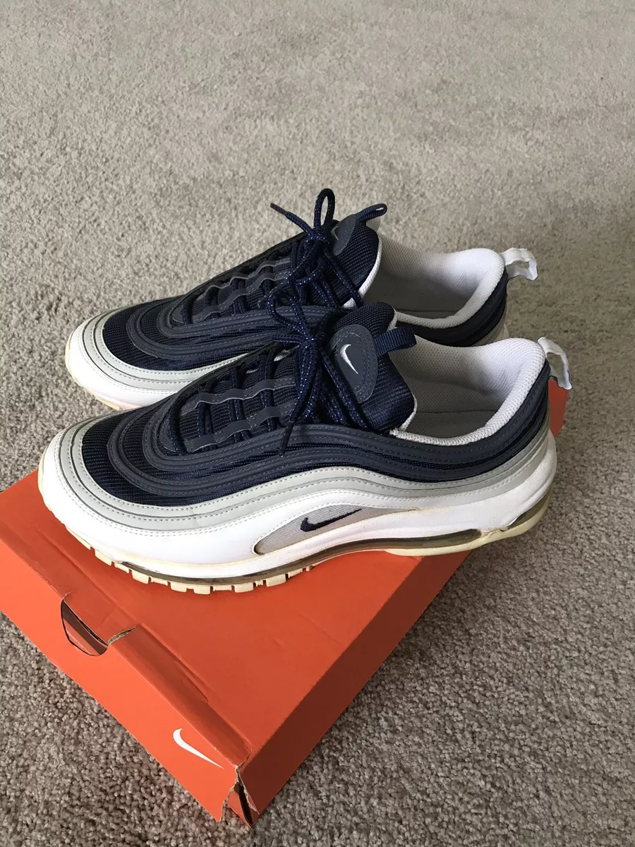 Navy white air max clearance 97