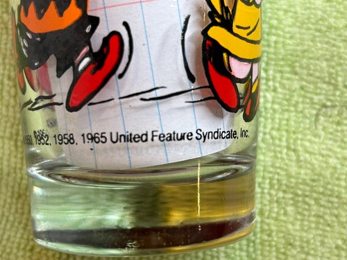 Snoopys Kitchen Vintage 1965-66 Carafe And Glasses Schultz United Feature Synd ) - Picture 11 of 12