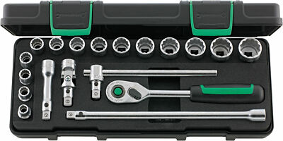 Stahlwille SOCKET SET QUICKRELEASE 3/8'' 96021180 Set with  19 Psc. 45/14/5I QR K