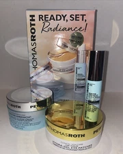 Brand New In Box Peter Thomas Roth Ready Set Radiance 3 Piece Kit Cream Serum